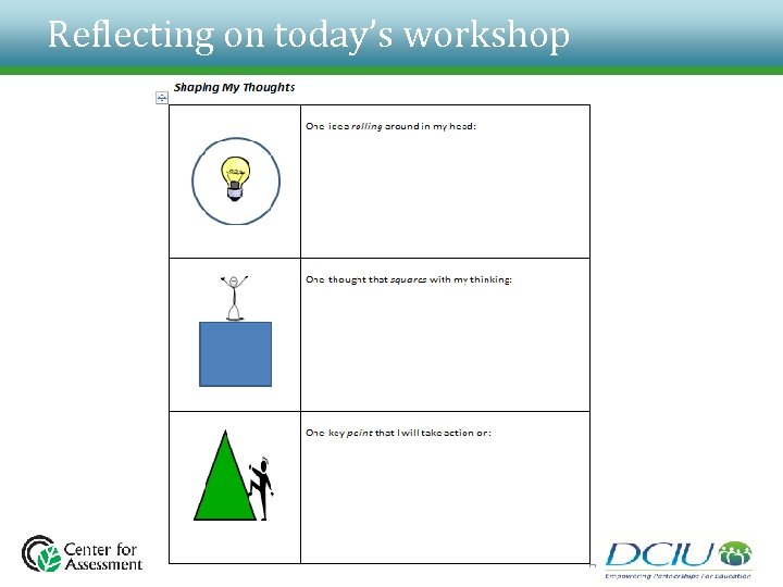Reflecting on today’s workshop Page 80 • Reflecting on today’s workshop Page 80 •