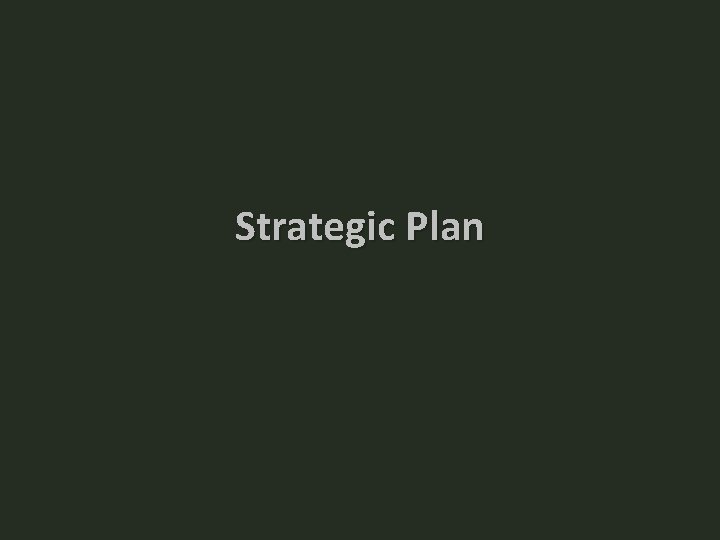 Strategic Plan 