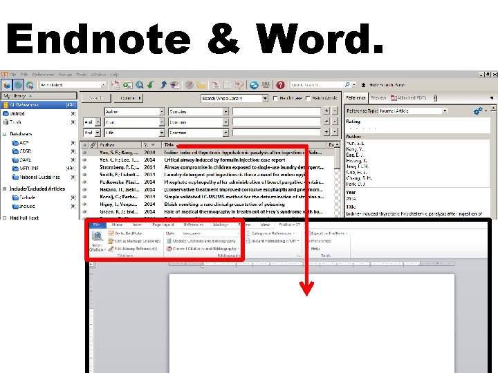 Endnote & Word. 