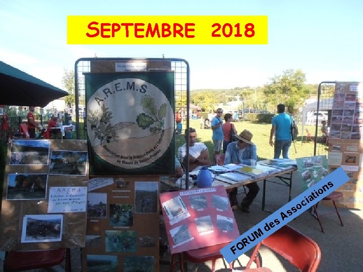  SEPTEMBRE 2018 s n io t cia so s s A de M