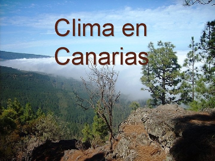 Clima en Canarias 