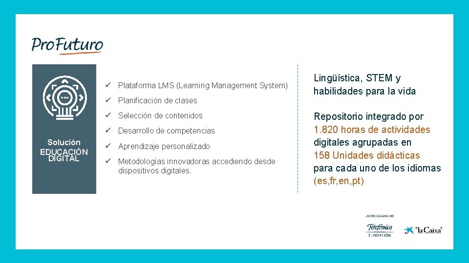 ü Plataforma LMS (Learning Management System) ü Planificación de clases ü Selección de contenidos