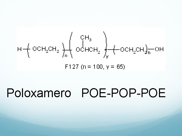 Poloxamero POE-POP-POE 