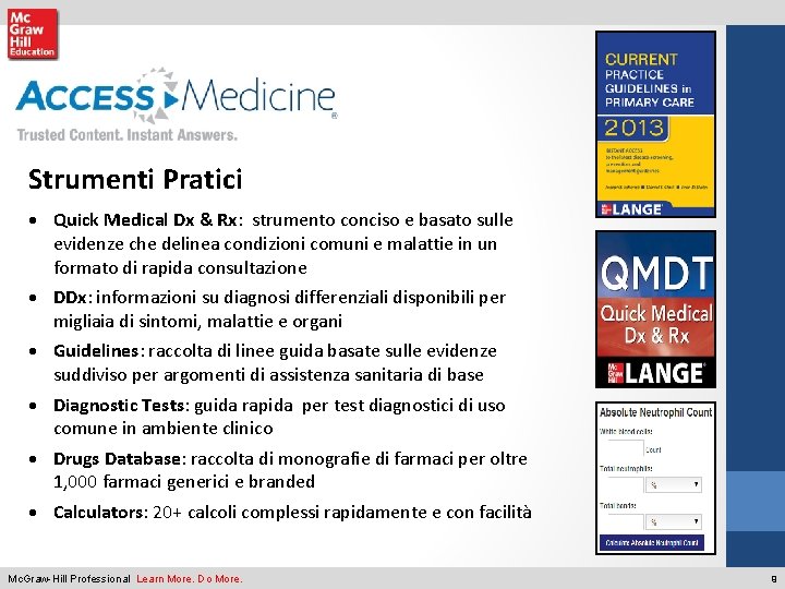 Strumenti Pratici · Quick Medical Dx & Rx: strumento conciso e basato sulle evidenze Strumenti Pratici · Quick Medical Dx & Rx: strumento conciso e basato sulle evidenze