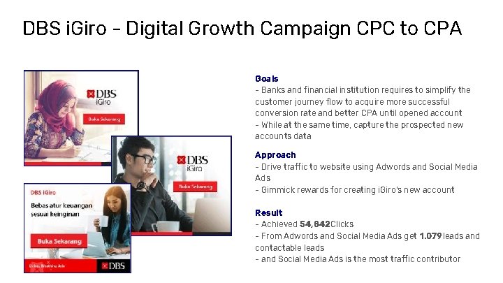 DBS i. Giro - Digital Growth Campaign CPC to CPA Goals - Banks and