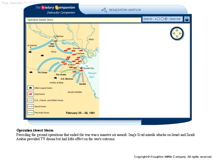 Map: Operation Desert Storm Preceding the ground operations that ended the war was a Map: Operation Desert Storm Preceding the ground operations that ended the war was a