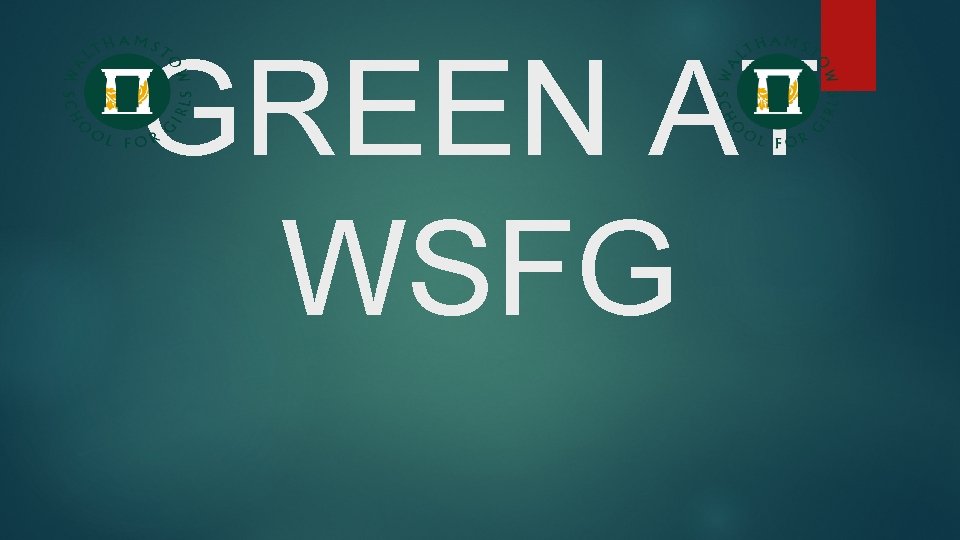 GREEN AT WSFG 