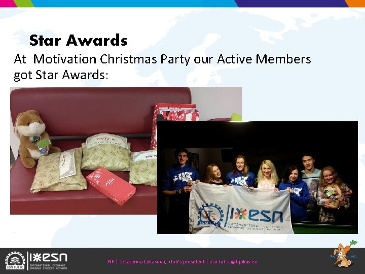 Star Awards At Motivation Christmas Party our Active Members got Star Awards: NP |