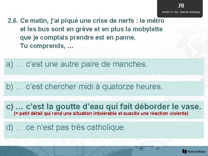2. 6. Ce matin, j’ai piqué une crise de nerfs : le métro et