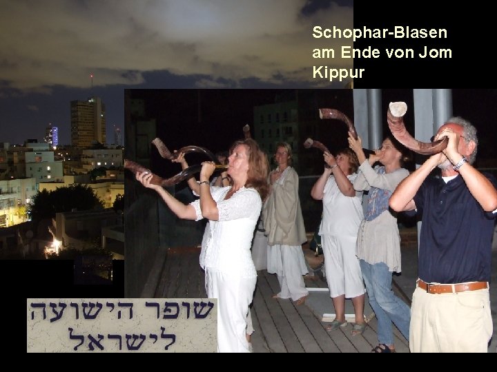 Schophar-Blasen am Ende von Jom Kippur 