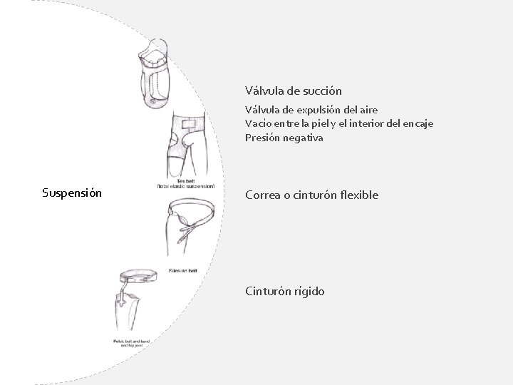 Válvula de succión Válvula de expulsión del aire Vacío entre la piel y el