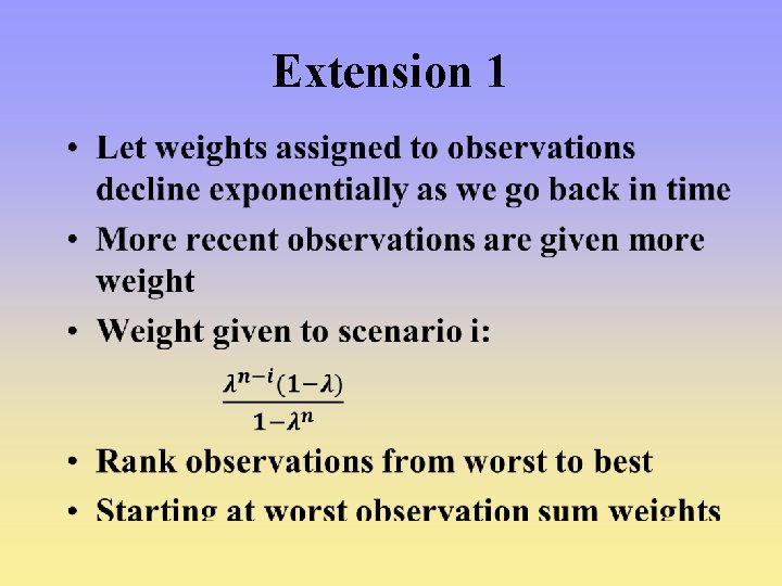 Extension 1 • Extension 1 •