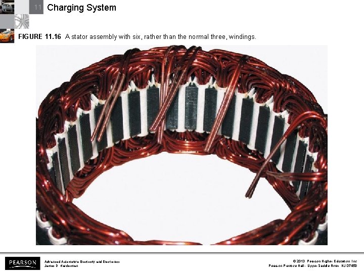 11 Charging System FIGURE 11. 16 A stator assembly with six, rather than the