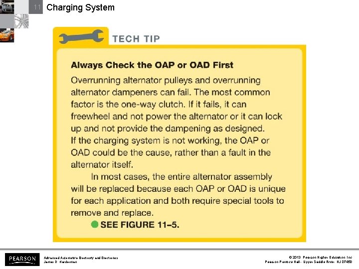 11 Charging System Advanced Automotive Electricity and Electronics James D. Halderman © 2013 Pearson