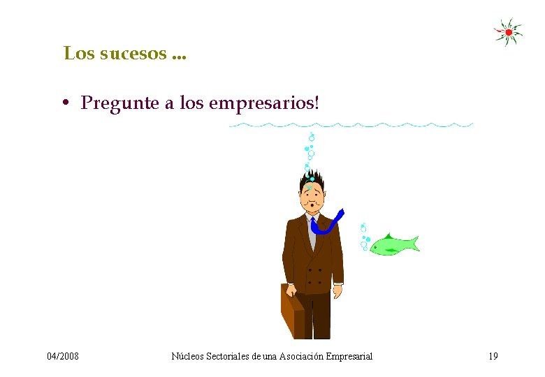 Los sucesos. . . • Pregunte a los empresarios! 04/2008 Núcleos Sectoriales de una