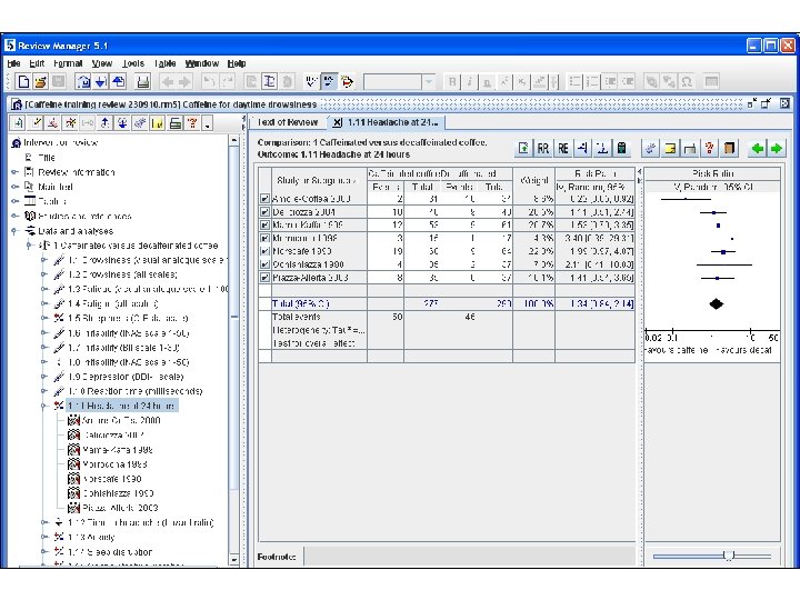 Data entry and analyses 