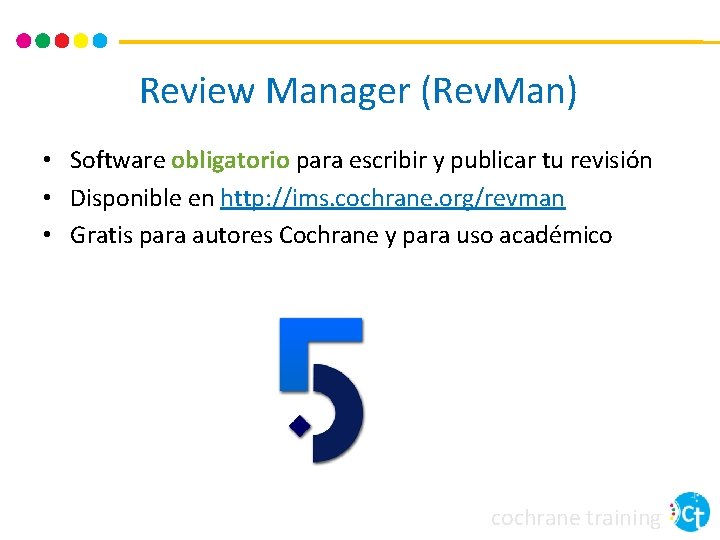 Review Manager (Rev. Man) • Software obligatorio para escribir y publicar tu revisión •