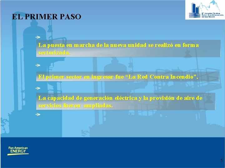 EL PRIMER PASO La puesta en marcha de la nueva unidad se realizó en