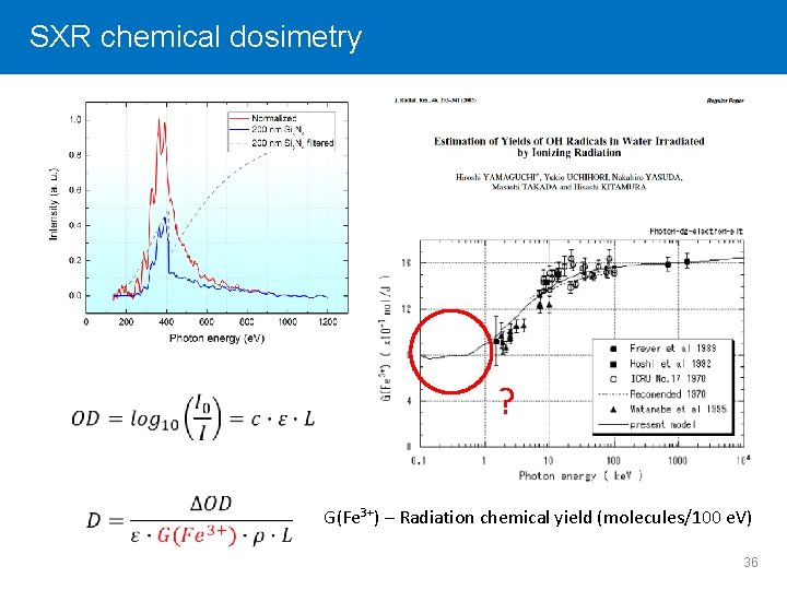 SXR Click chemical to edit Master dosimetry title style ? G(Fe 3+) – Radiation