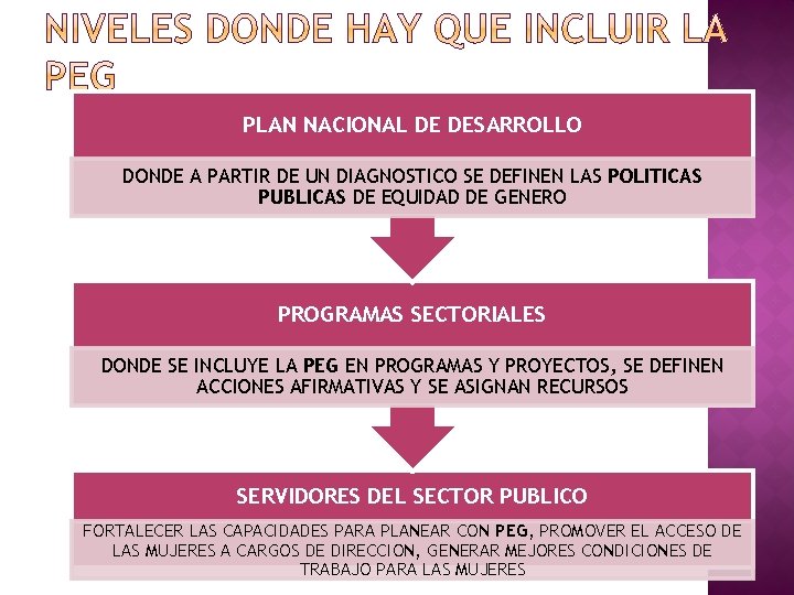 PLAN NACIONAL DE DESARROLLO DONDE A PARTIR DE UN DIAGNOSTICO SE DEFINEN LAS POLITICAS