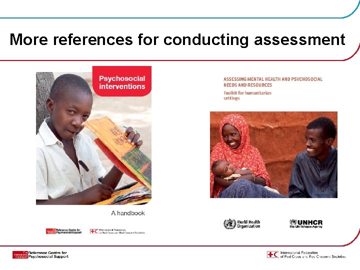 More references for conducting assessment 