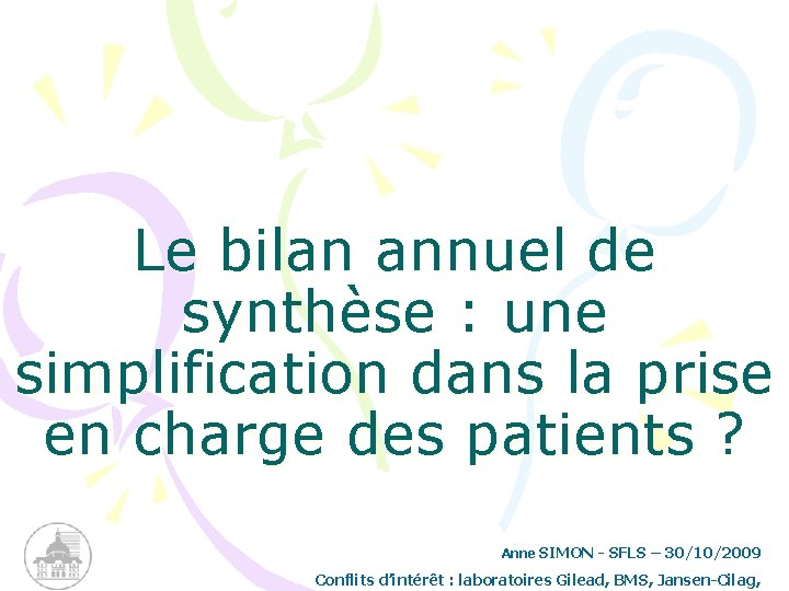 Le bilan annuel de synthèse : une simplification dans la prise en charge des