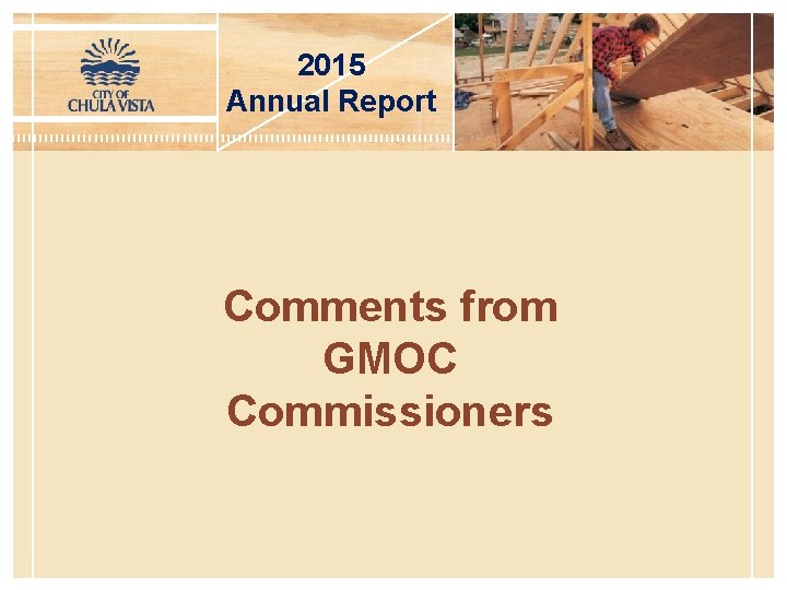 2015 Annual Report Comments from GMOC Commissioners 