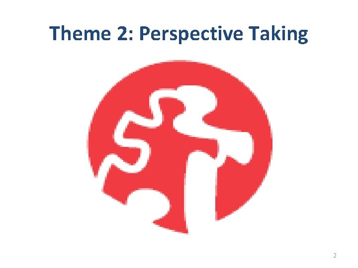 Theme 2: Perspective Taking 2 