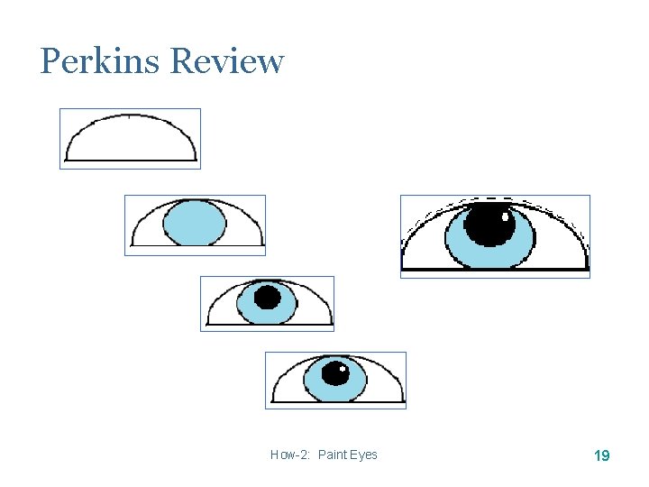 Perkins Review How-2: Paint Eyes 19 Perkins Review How-2: Paint Eyes 19