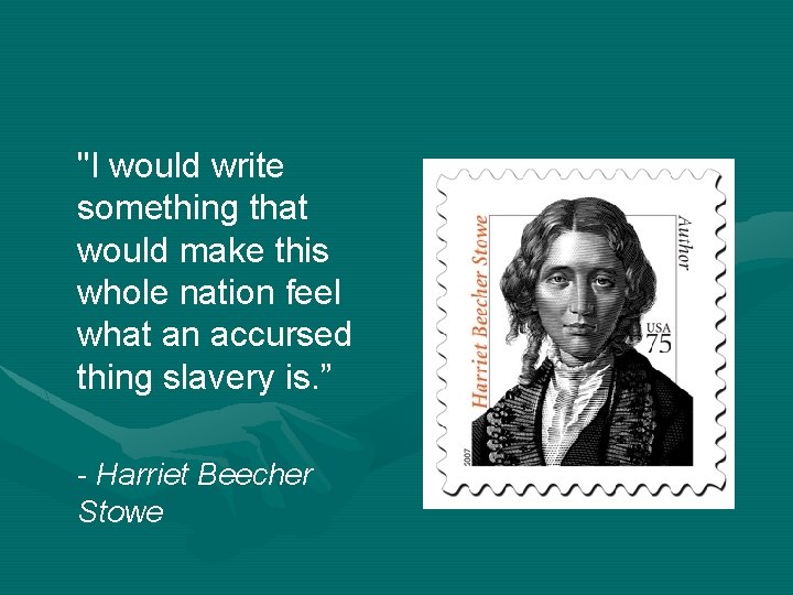 "I would write something that would make this whole nation feel what an accursed