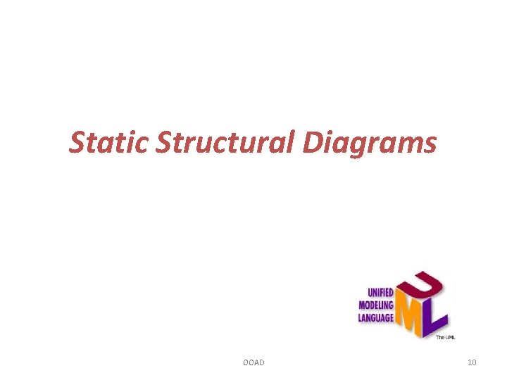Static Structural Diagrams OOAD 10 