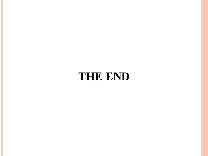 THE END 