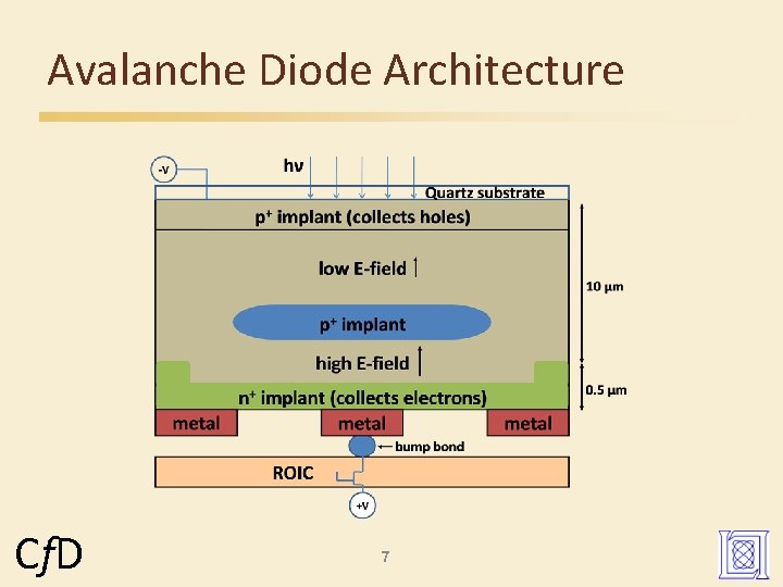 Avalanche Diode Architecture Cf. D 7 