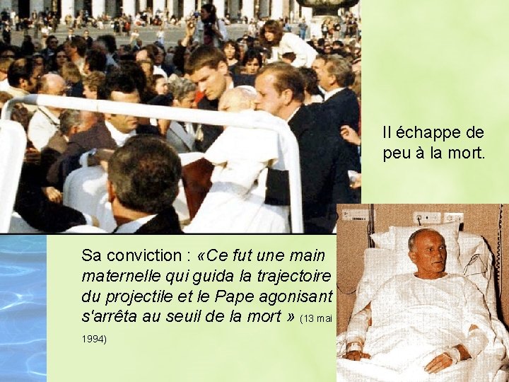 Il échappe de peu à la mort. Sa conviction : «Ce fut une main Il échappe de peu à la mort. Sa conviction : «Ce fut une main