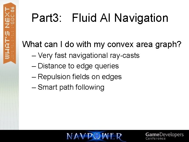 Part 3: Fluid AI Navigation What can I do with my convex area graph?