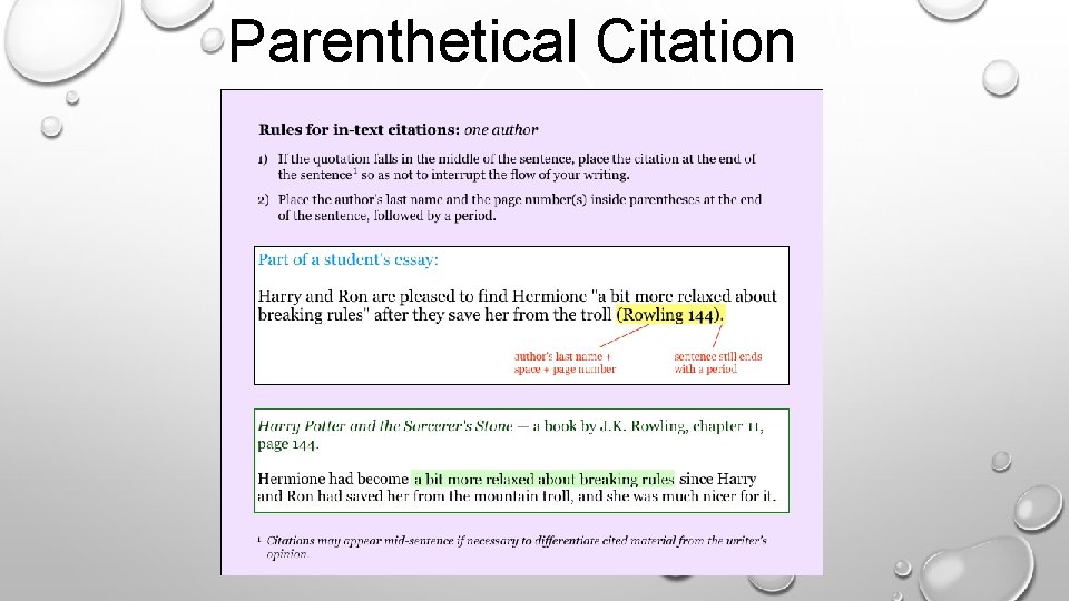 Parenthetical Citation 