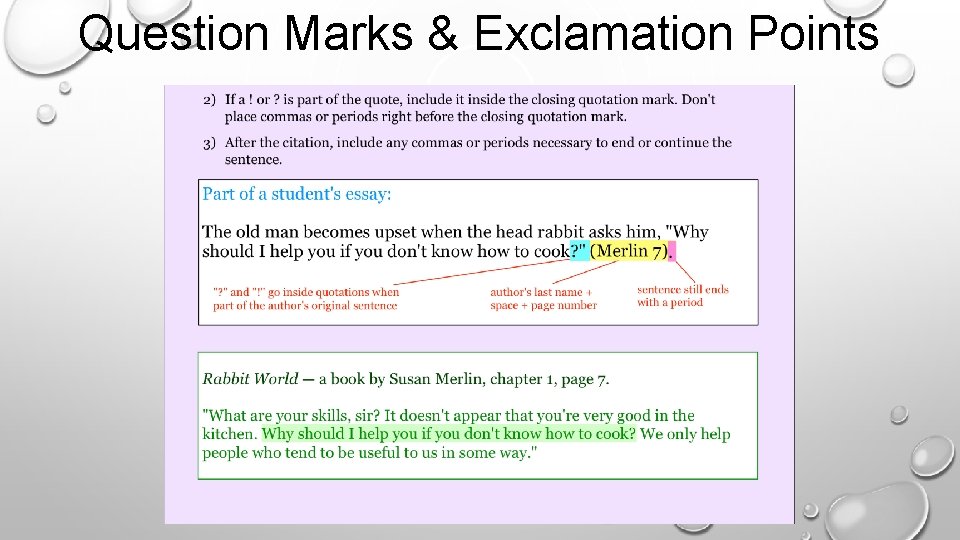 Question Marks & Exclamation Points 
