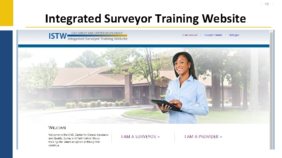 23 Integrated Surveyor Training Website 