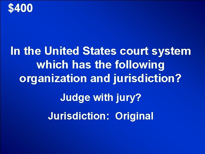 © Mark E. Damon - All Rights Reserved $400 In the United States court © Mark E. Damon - All Rights Reserved $400 In the United States court