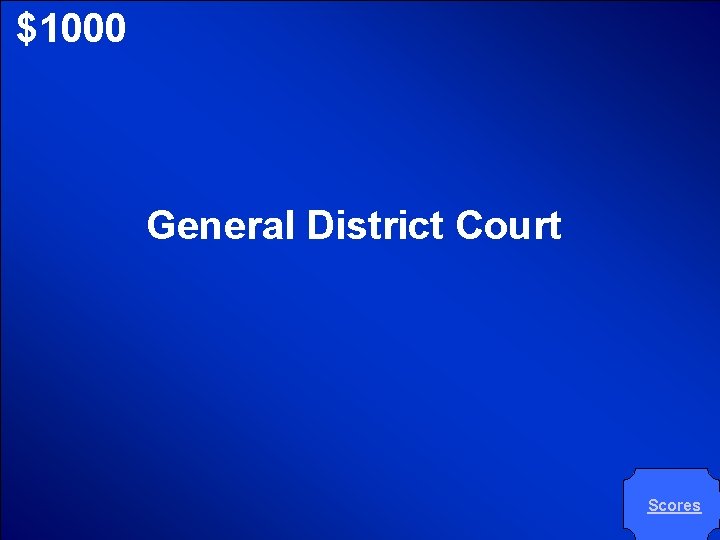 © Mark E. Damon - All Rights Reserved $1000 General District Court Scores © Mark E. Damon - All Rights Reserved $1000 General District Court Scores