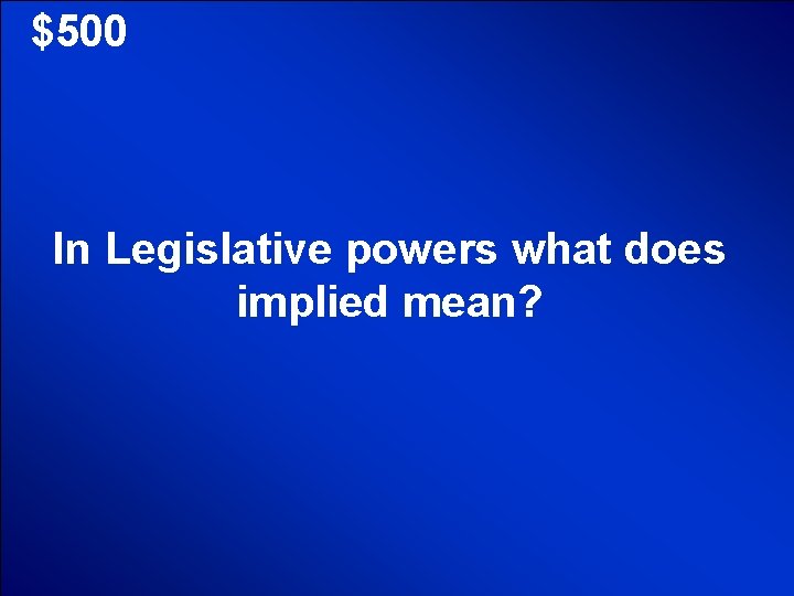 © Mark E. Damon - All Rights Reserved $500 In Legislative powers what does © Mark E. Damon - All Rights Reserved $500 In Legislative powers what does