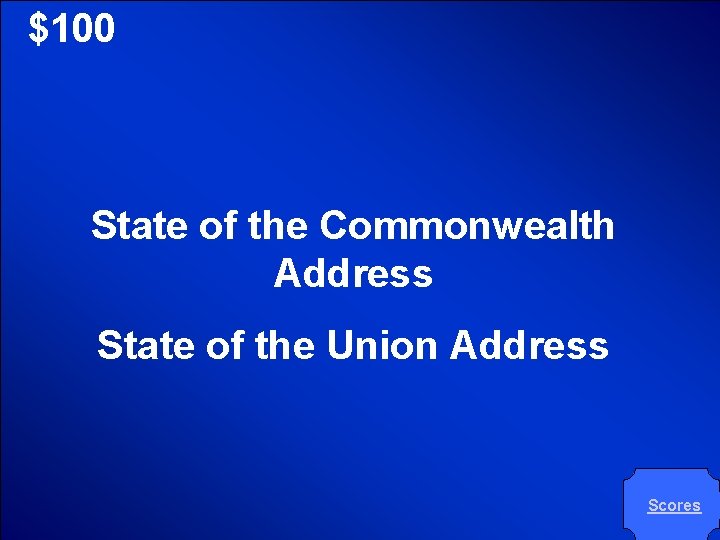 © Mark E. Damon - All Rights Reserved $100 State of the Commonwealth Address © Mark E. Damon - All Rights Reserved $100 State of the Commonwealth Address