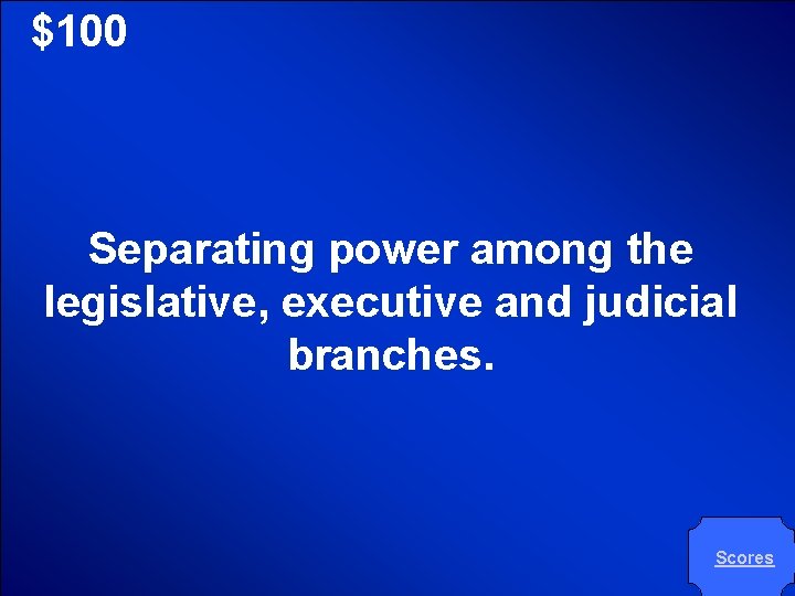 © Mark E. Damon - All Rights Reserved $100 Separating power among the legislative, © Mark E. Damon - All Rights Reserved $100 Separating power among the legislative,