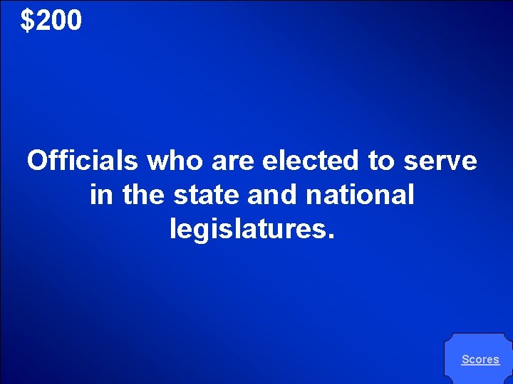 © Mark E. Damon - All Rights Reserved $200 Officials who are elected to © Mark E. Damon - All Rights Reserved $200 Officials who are elected to