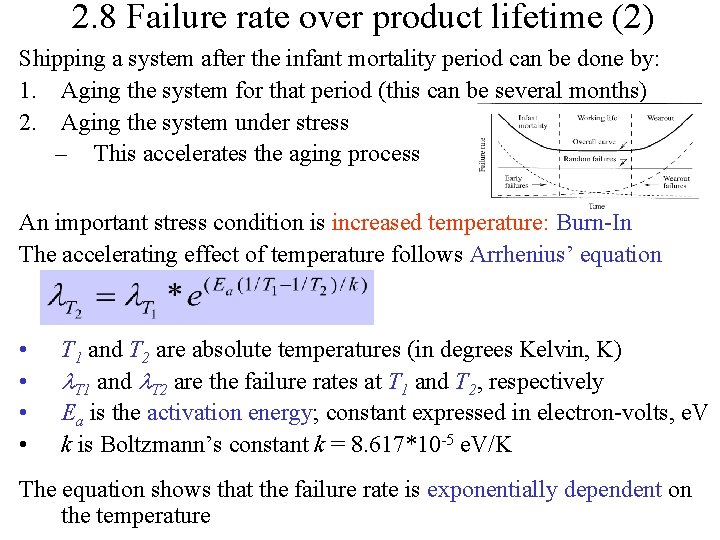 2. 8 Failure rate over product lifetime (2) Shipping a system after the infant