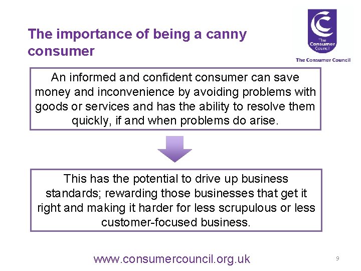 The importance of being a canny consumer An informed and confident consumer can save