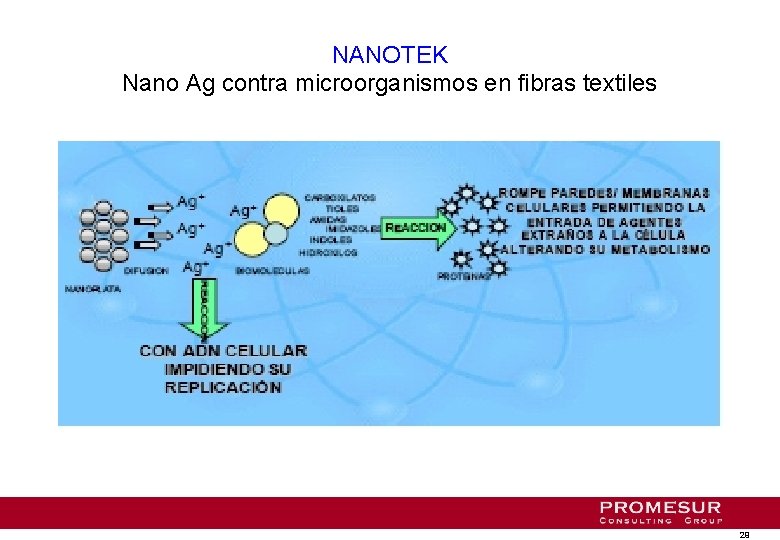 NANOTEK Nano Ag contra microorganismos en fibras textiles 29 NANOTEK Nano Ag contra microorganismos en fibras textiles 29