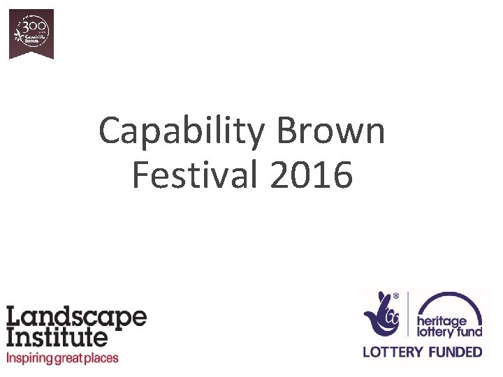 Capability Brown Festival 2016 