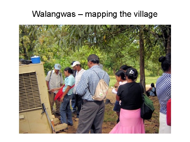 Walangwas – mapping the village 