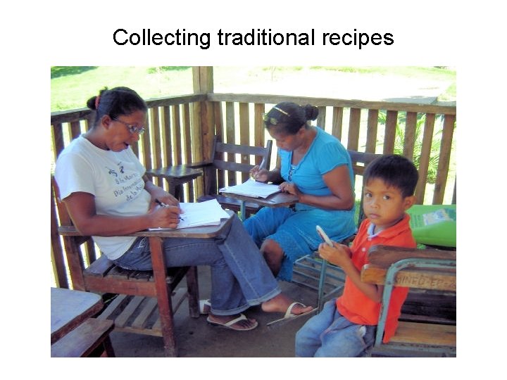 Collecting traditional recipes 